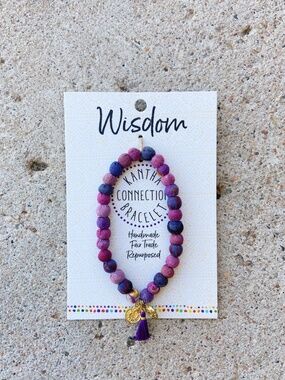 World Finds Kantha Connection Purple Wisdom Bracelet